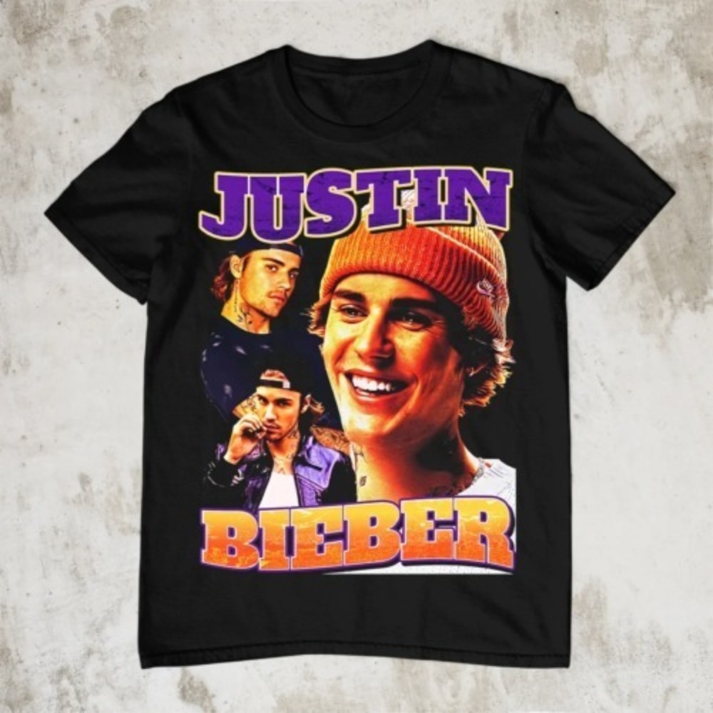 Justin Bieber Music Lovers Gift Shirt, Retro 90's Graphics Unisex T-shirt